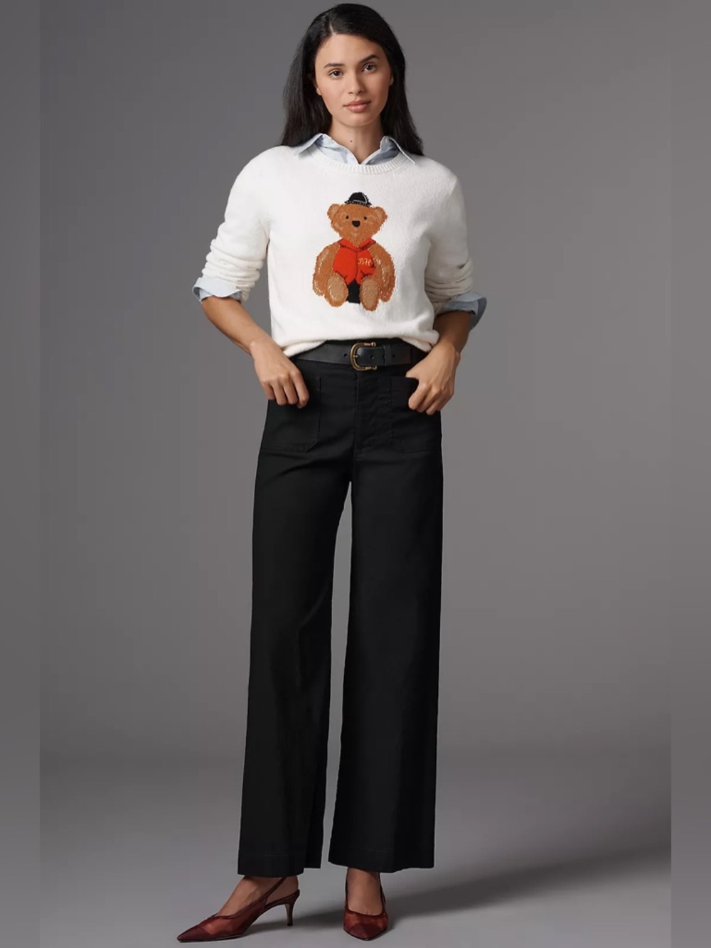 Maeve Black Straight-Leg Women’s Jeans